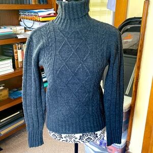 Charcoal grey turtleneck sweater